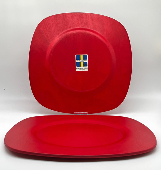 Image 1 of 2x assiettes de Astrid Sampe Textilkammaren Ab Abry Nybron Sweden