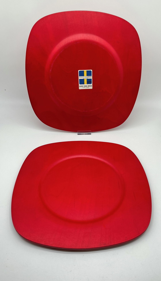 Image 1 of 2x assiettes de Astrid Sampe Textilkammaren Ab Abry Nybron Sweden