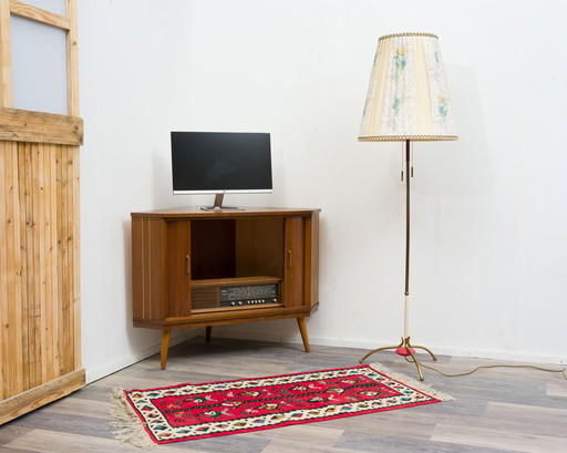 50s corner chest of drawers / TV cabinet with blinds doors.