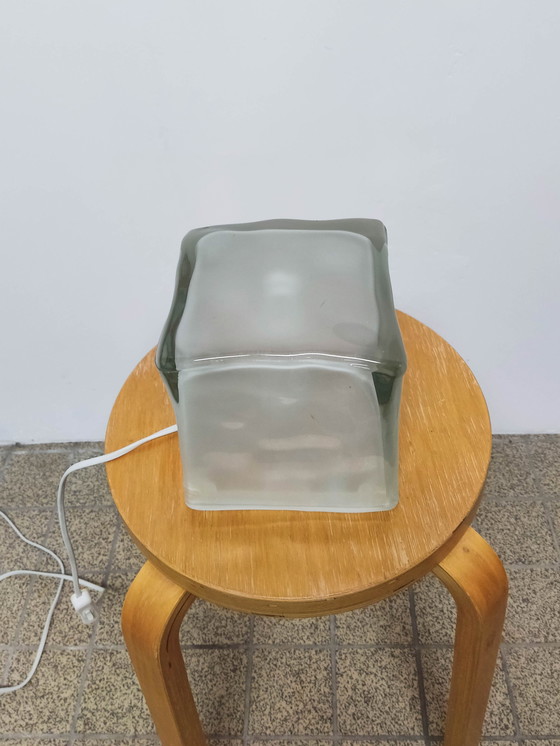 Image 1 of Ice Cube Iviken Glass table lamp