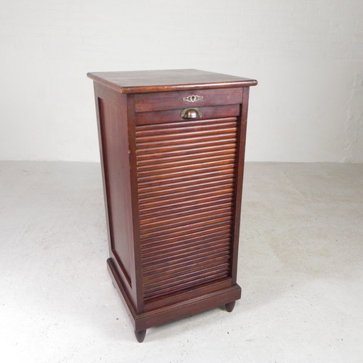 Oak Shutter Cabinet With 1 Shutter, 100 Cm High, 1930s