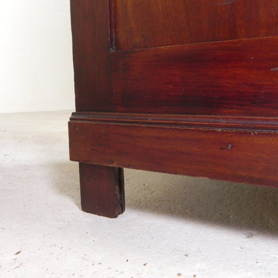 Image 1 of Oak Shutter Cabinet With 1 Shutter, 100 Cm High, 1930s