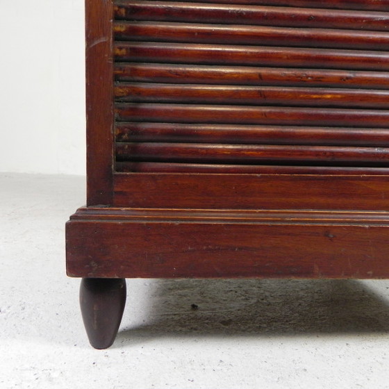 Image 1 of Oak Shutter Cabinet With 1 Shutter, 100 Cm High, 1930s