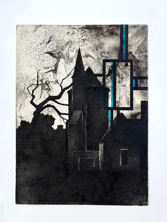 Image 1 of “Chateau De Herchies” 1988 - Eugène Eechaut (1928-2019)