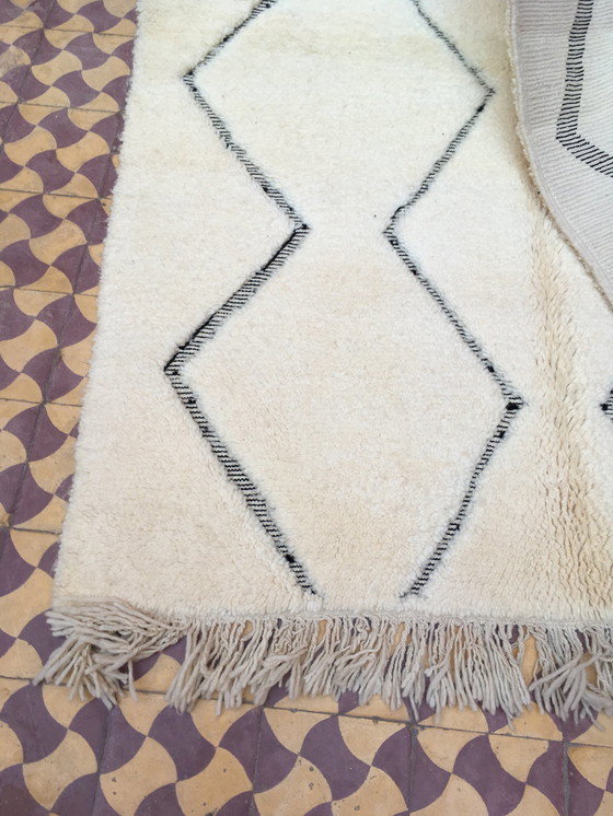 Image 1 of Beni Ouarain Moroccan Berber Carpet 229 X 154 Cm