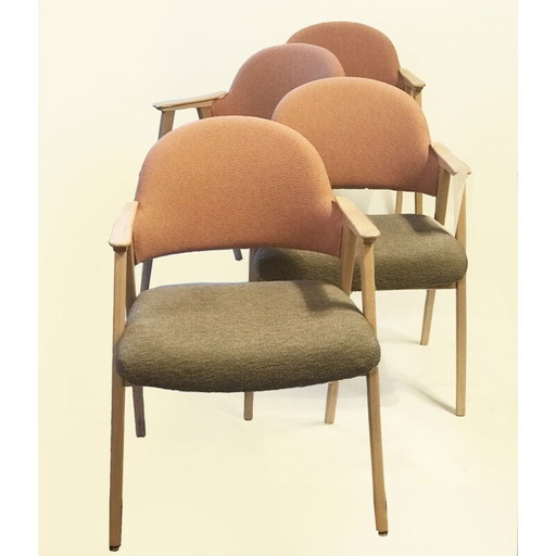 Conjunto de 4 sillas de comedor vintage de Gilleumas Barcelona