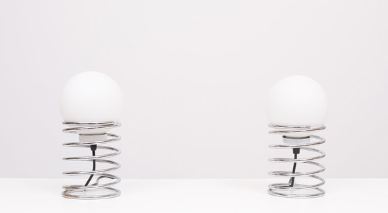 Image 1 of Woja Spiral Space Ace Table Lamps 1970s