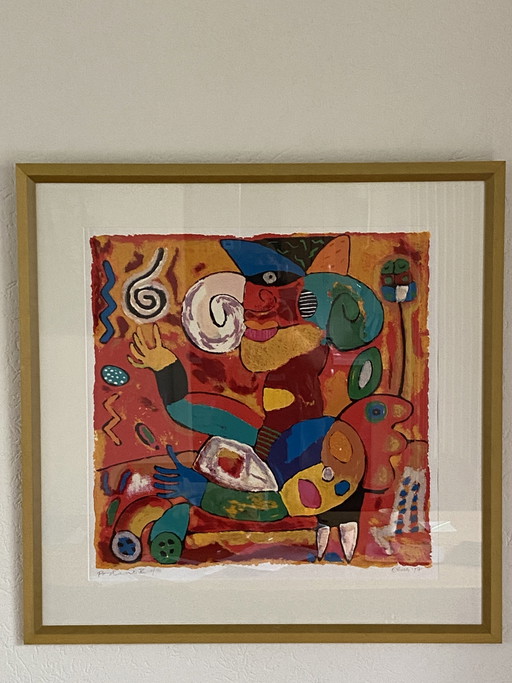 Podane Briels – lithos zeefdrukken, Abstract (photo 2 of 5)