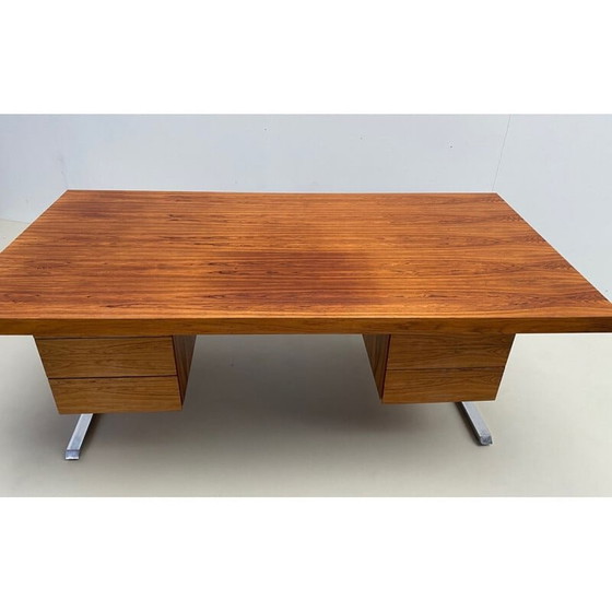 Image 1 of Vintage wooden desk, Italy 1970s