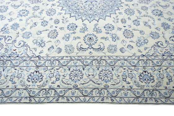 Image 1 of Hand-knotted Nain 9 La Oriental Rug With Silk - 340 X 243 Cm