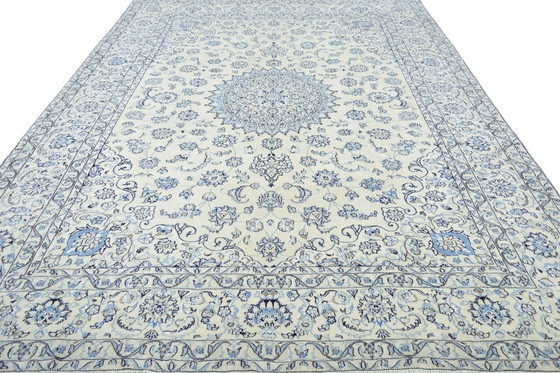 Image 1 of Hand-knotted Nain 9 La Oriental Rug With Silk - 340 X 243 Cm