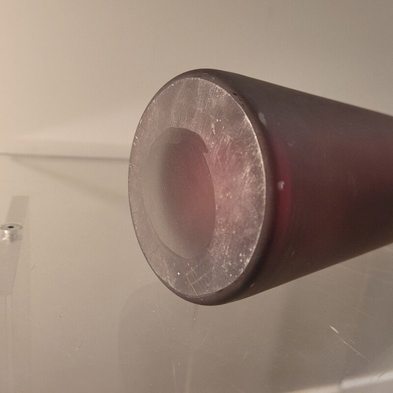 Image 1 of Coppia di vasi vintage in vetro soffiato, Francia 1980