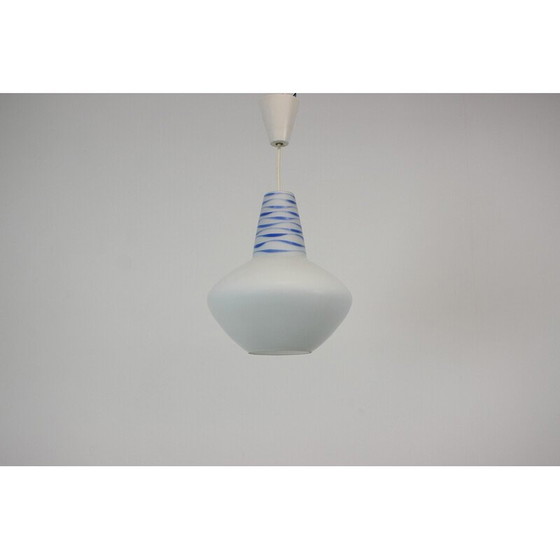 Image 1 of Lampada a sospensione in vetro vintage, Cecoslovacchia, anni '60