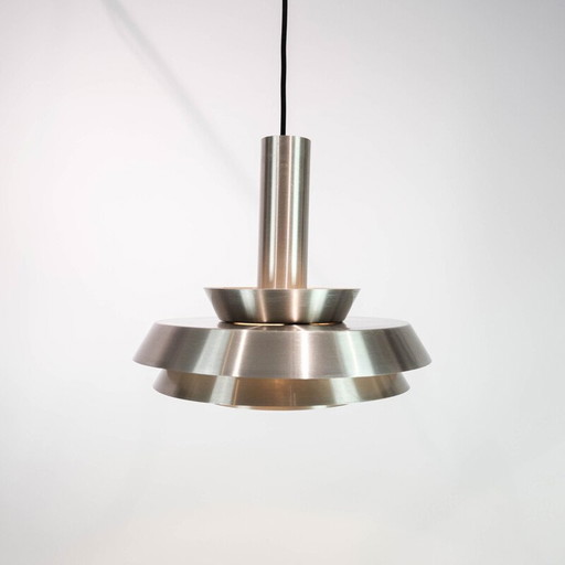 Vintage pendant lamp in steel, Denmark 1960s