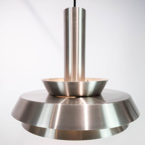 Image 1 of Vintage pendant lamp in steel, Denmark 1960s