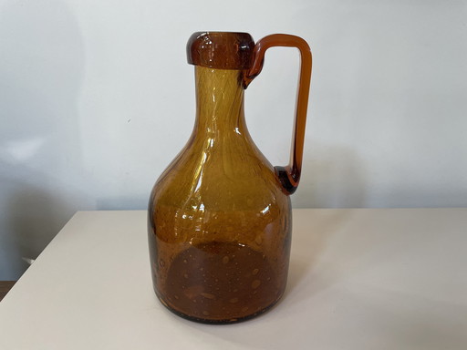 Kristalunie Maastricht - Amber Jug From Antiqua Series Design Max Verboeket