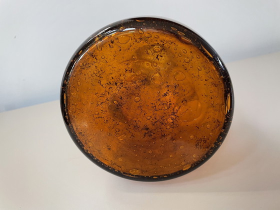 Image 1 of Kristalunie Maastricht - Amber Jug From Antiqua Series Design Max Verboeket