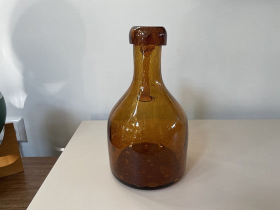 Image 1 of Kristalunie Maastricht - Amber Jug From Antiqua Series Design Max Verboeket