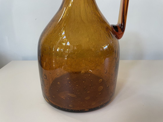 Image 1 of Kristalunie Maastricht - Amber Jug From Antiqua Series Design Max Verboeket