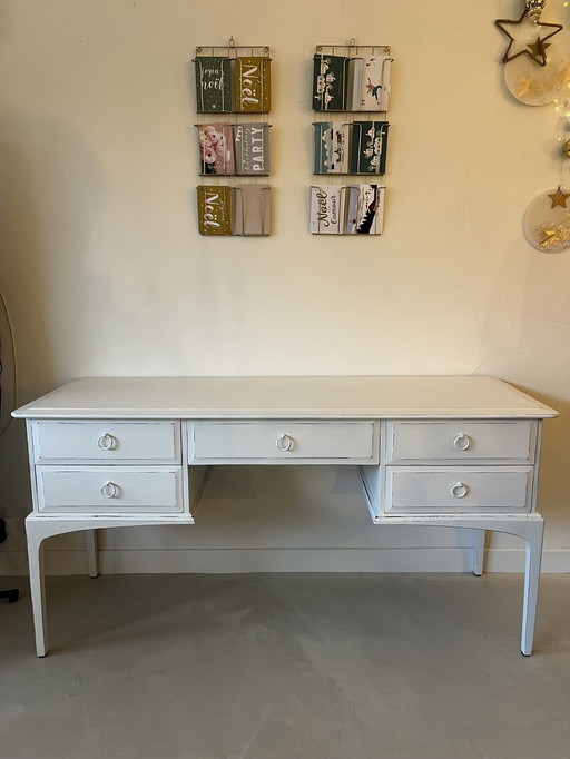 White Antique Desk