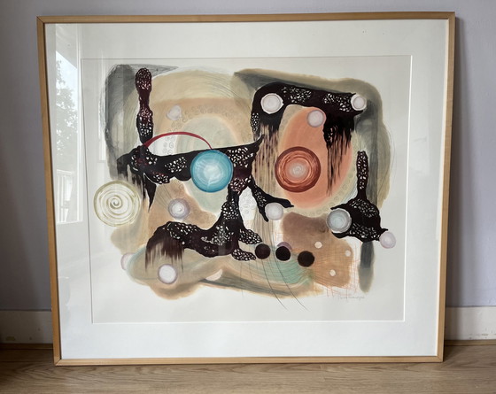 Image 1 of Van Rozemeijer Abstract Framed Artwork