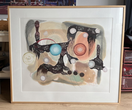 Image 1 of Van Rozemeijer Abstract Framed Artwork