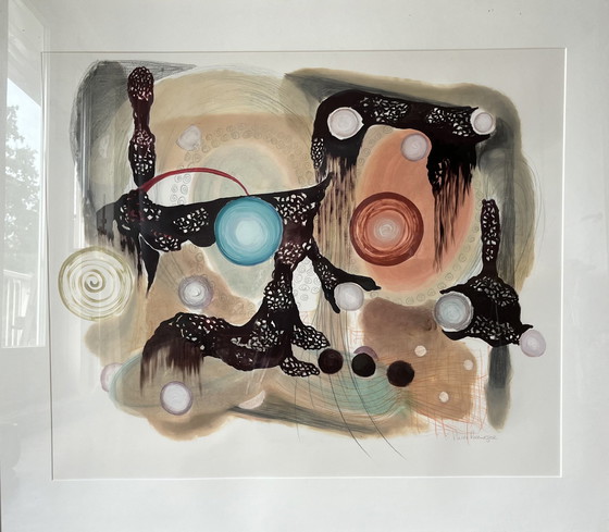 Image 1 of Van Rozemeijer Abstract Framed Artwork