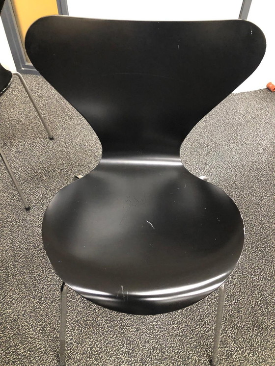 Image 1 of 2X Arne Jacobsen, Fritz Hansen Chair Black