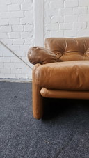BB ITALIA CORONADO POLTRONA IN PELLE VINTAGE LOFT STUDIO POLTRONA ANNI '60 '70 '80 