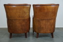 Set di due poltrone in pelle di pecora