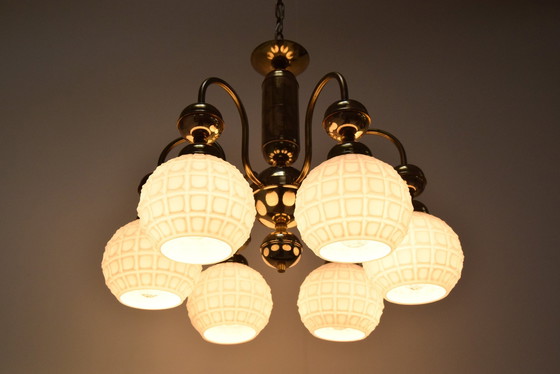 Image 1 of  Mid-Century Chandelier By Kamenicky Senov, Czechoslovakia, 1970'S.