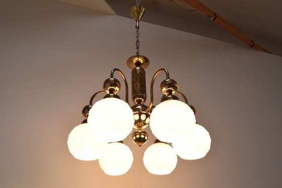 Image 1 of  Mid-Century Chandelier By Kamenicky Senov, Czechoslovakia, 1970'S.