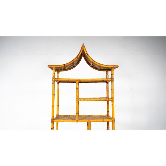 Image 1 of Vintage bamboo shelf, Italy 1970