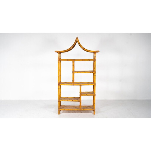 Mensola vintage in bambù, Italia 1970