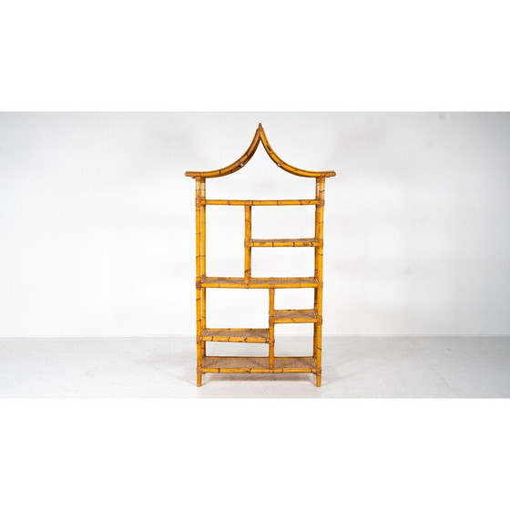 Image 1 of Vintage bamboo shelf, Italy 1970