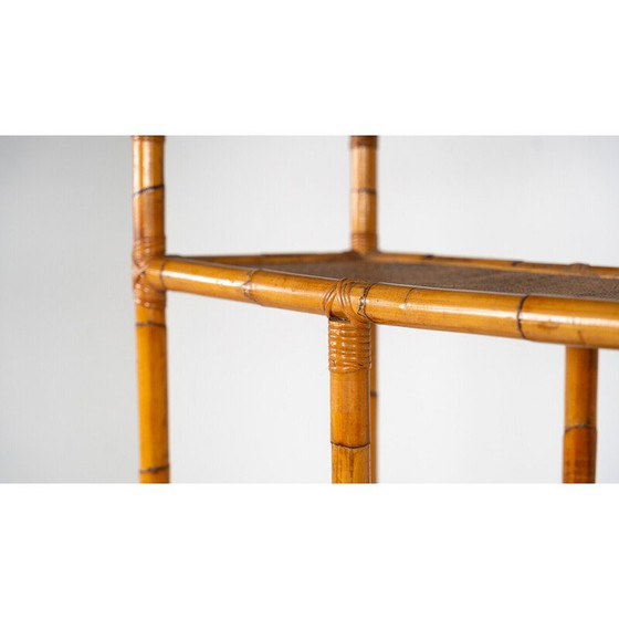 Image 1 of Vintage bamboo shelf, Italy 1970