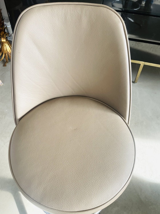 Image 1 of Sgabello da bar in pelle di Admiral Chrome Corp. USA