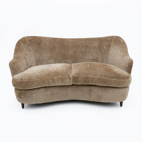 Image 1 of Attributed Gio Ponti Mid-Century Modern Italian Sofa For Casa E Giardino, 1930S