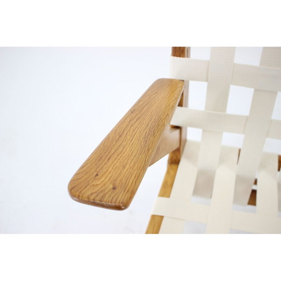 Image 1 of Poltrona vintage in legno di quercia di Krásna Jizba, Cecoslovacchia anni '60