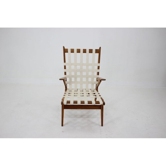 Image 1 of Poltrona vintage in legno di quercia di Krásna Jizba, Cecoslovacchia anni '60