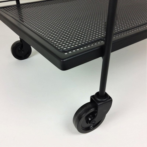 Image 1 of Vintage serving table in metal, iron and rubber by Mathieu Matégot, 1950