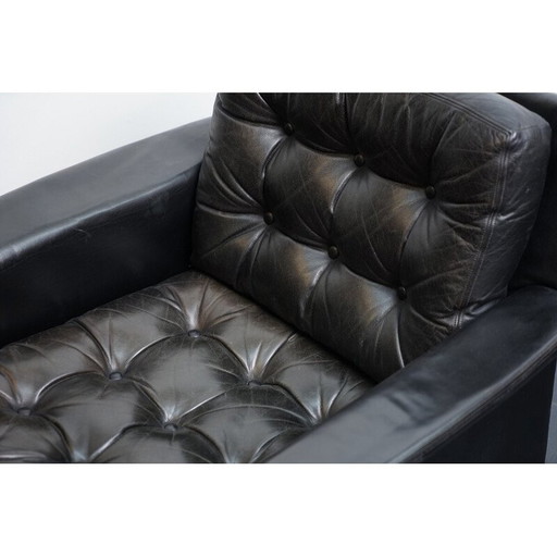 Pair of vintage aniline leather armchairs by Rudolf Glatzel for Kill International, Germany 1969