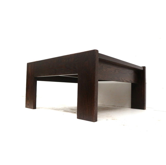 Image 1 of Vintage Square Brutalist Coffee Table Designed By Harry De Groot For Leolux