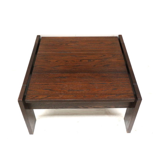 Image 1 of Vintage Square Brutalist Coffee Table Designed By Harry De Groot For Leolux