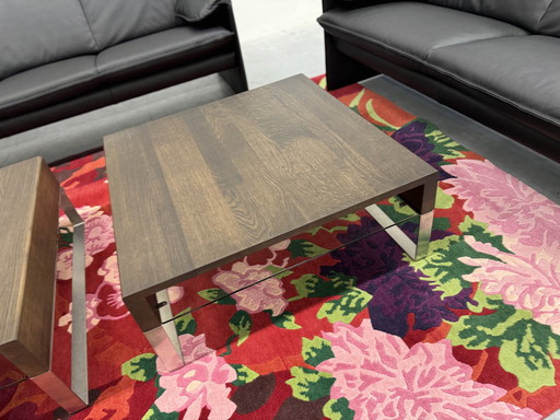 Leolux Aditi Coffee Table Oak Wood 84X84