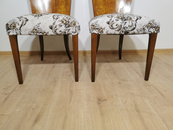 Image 1 of Art Deco Dining Chairs By Jindrich Halabala