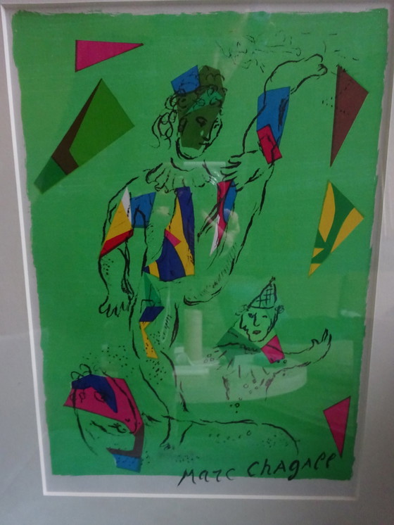 Image 1 of Marc Chagall L Acrobat + Derriere Le Miroir.