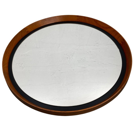 Image 1 of Teak Mirror By Uno & Östen Kristiansson For Luxus