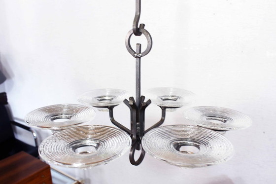 Image 1 of Erik Höglund Art Deco chandelier