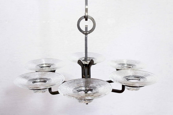 Image 1 of Erik Höglund Art Deco chandelier